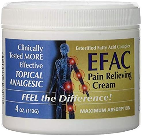 ACTIVE AGAIN Efac Pain Relieving Cream 4 Oz 1 1