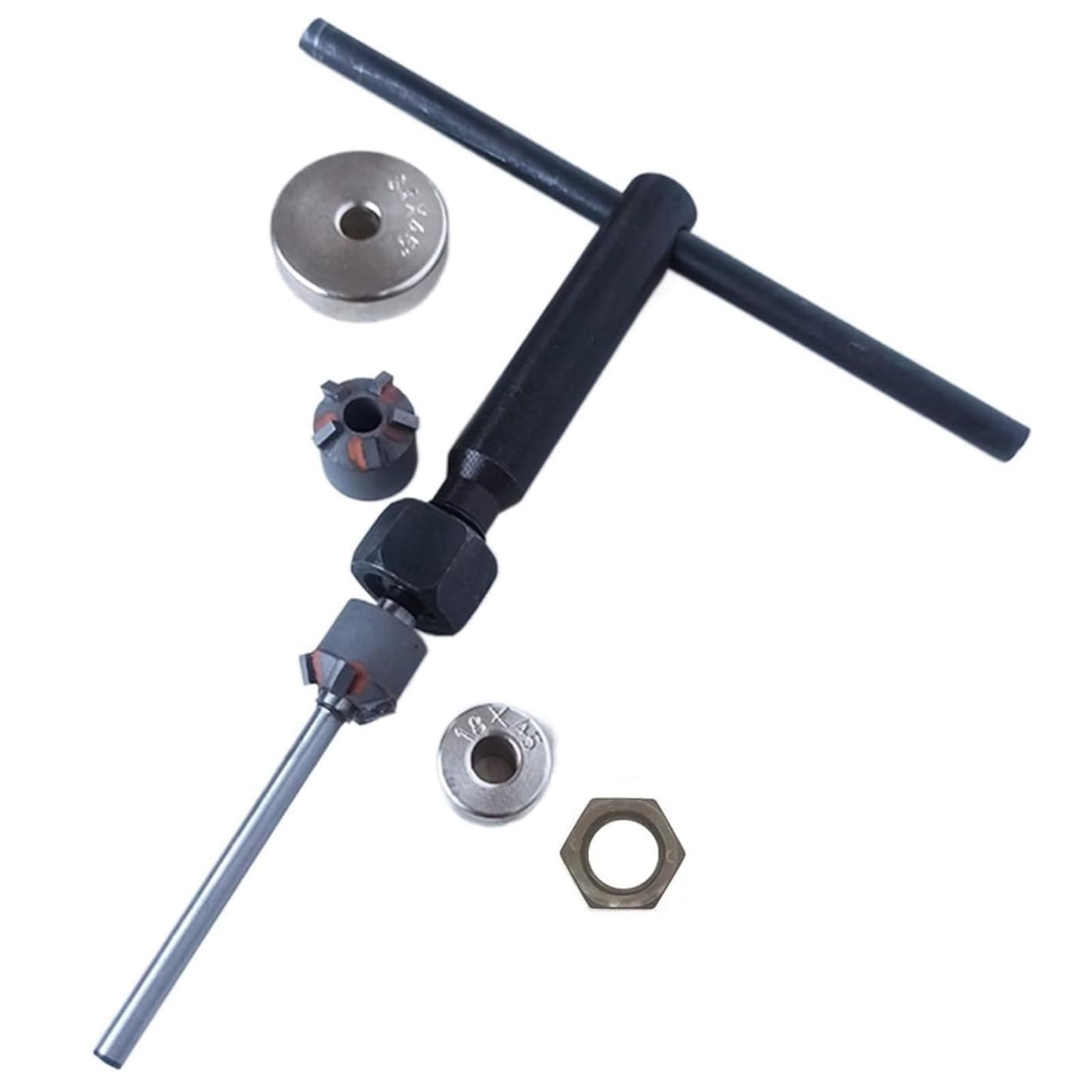Ventilsitzfräser-Set (21/23/24-teilig), Motorrad-Ventilsitzfräser-Set, mit Aufbewahrungsbox, effektive Reparatur von Ventilsitzverschleiß, zum Motorschleifen,204