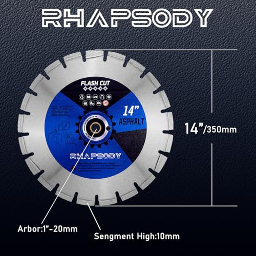 Image of RHAPSODY 14Inch Asphalt Laser Welded Diamond Blade