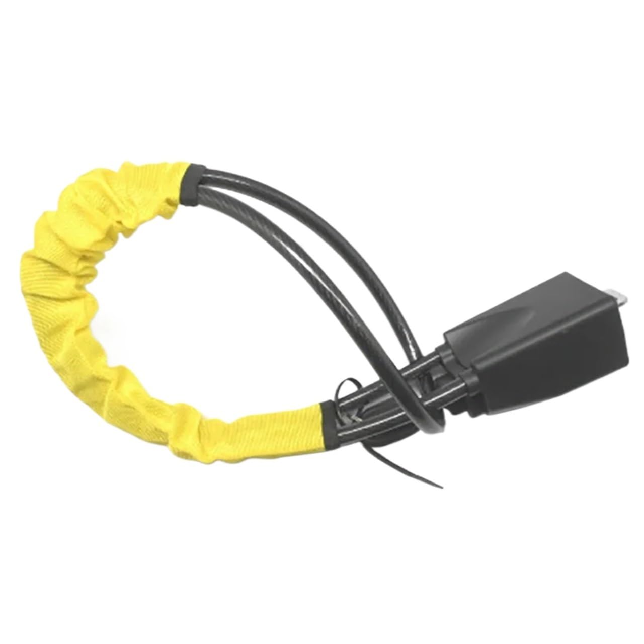 Car Steering Wheel Lock Seat Belt Lock, Theft Universal Steering Wheel Lock Seat Belt Buckle Truck Van RV Multicolor(Yellow)