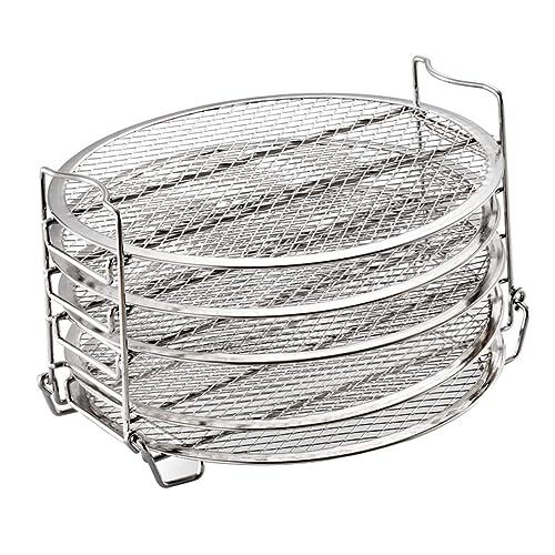 Alipis 1 Set 5 Air Fryer Accessories Air Fryer Ninja Air Fryer Rack for Oven Ninja Air Fryer Ninja Grill Accessories Dehydrator Large 304 Stainless Steel