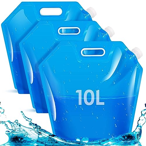 Milisten 5x Faltbare Wasserbeutel 10L - Outdoor Camping Notfall Wasserspeicher