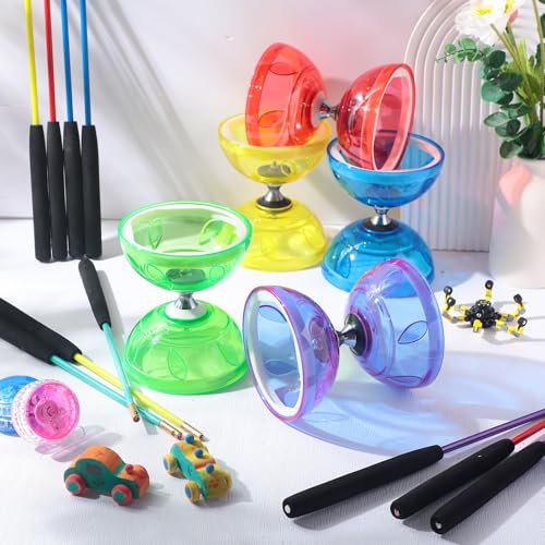 chinese yoyo diabolo set includes colorful chinese yoyo with 2 pieces diabolo sticks 1 piece string 1 net bag for funblue