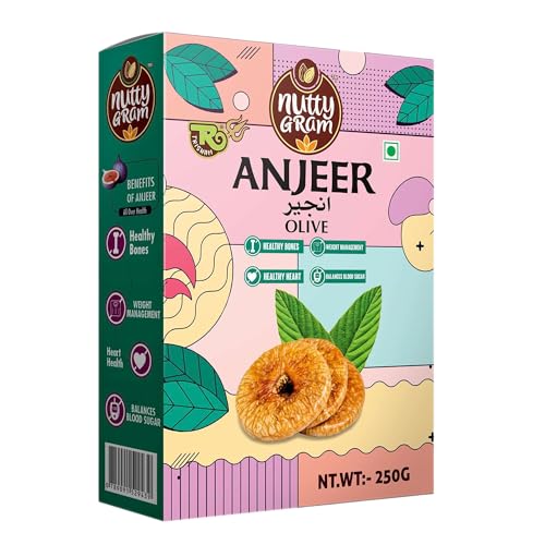 Image of TRISHAM Premium Anjeer Olive 250g | Soft & Naturally Sweet Dried Figs | High Fiber Dry Fruit | Healthy Snack | Rich in Calcium, Iron & Potassium | No Artificial Preservatives