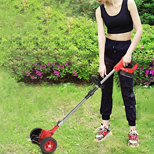 Electric Lawn Mower Grass Trimmer 24V 800W Full Functional Cordless String Trimmer Telescopic Rod D-Shaped Handle Weed Lawn Trimmer 20000 Rpm Multi-Purpose Lightweight Bush Cutter For Garden,Lawn #TOP2