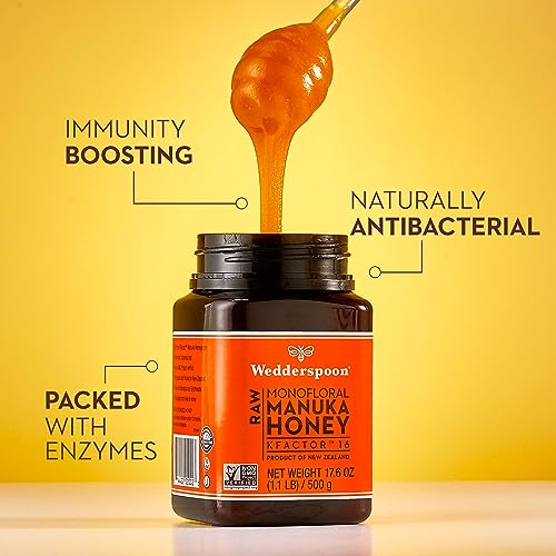 Wedderspoon Raw Premium Unpasteurized Manuka Honey, KFactor 16, 8.8 Oz - Thumbnail 5