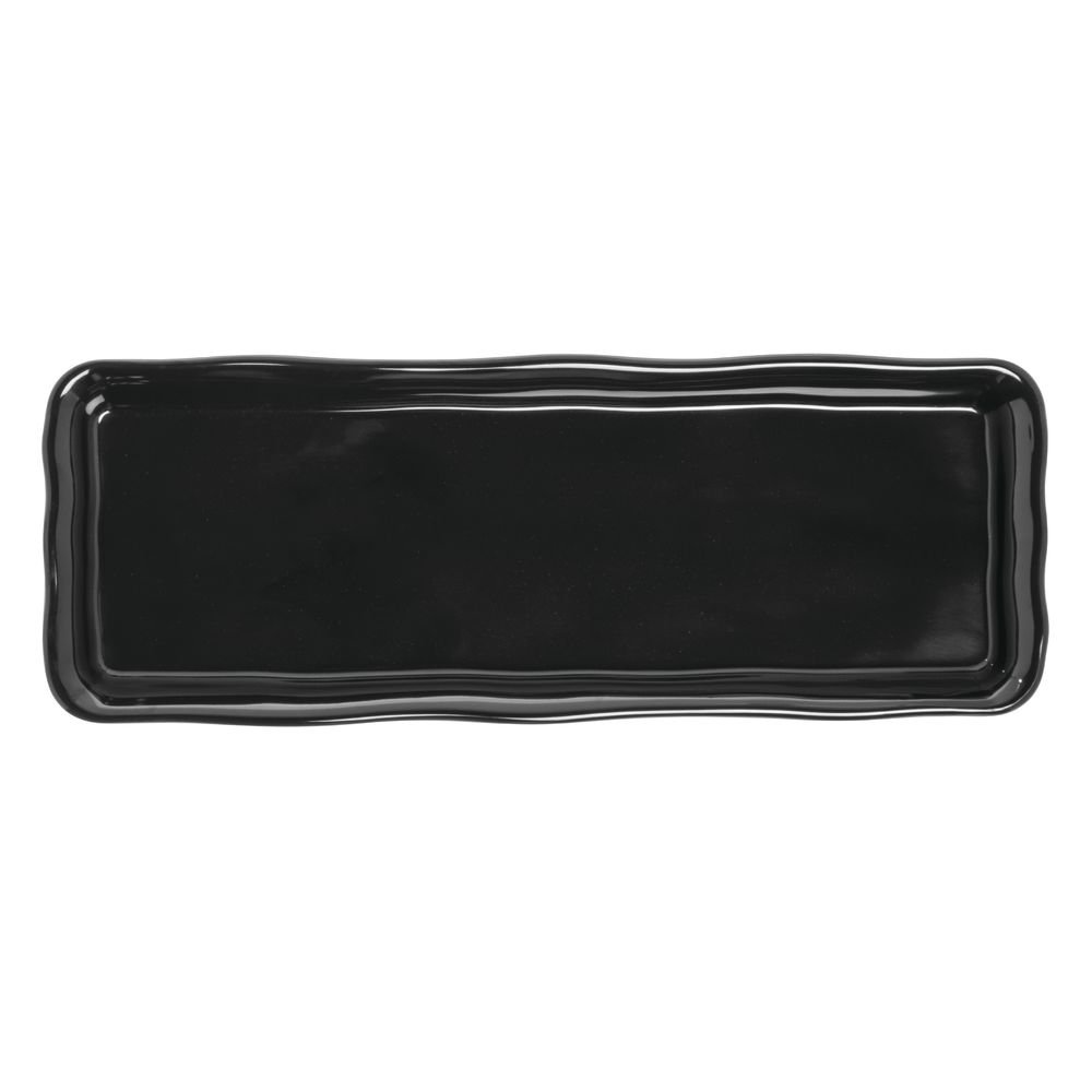 M618-B Heavyweight Black Melamine Display Tray - 17 1/2 L x 6 1/2 W x 1 1/2 H by Elite Global Solutions – 17.5" x 6.5" x 1.5", Melamine, Black, Model 848552018322