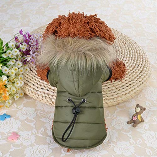 PETCARE Dog Warm Winter Coat Snowsuit for Dogs Pet Puppy Hooded Tight Waist