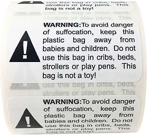 Étiquette d'étouffement adhésive haute adhérence pour protection des enfants