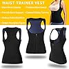 Women Waist Trainer Vest Slim Zipper Corset Neoprene Sauna Tank Top Body Shaper Cincher for Workout Training