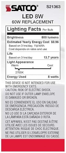 Miniatura 7 de Satco S21363 8ST19CLLED927E26-Paquete de 6
