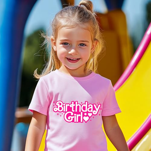 Birthday Girl Shirt 2nd 3rd 4th 5th 6th 7th Girls Happy Birthday Tshirts Cotton Tees Tops4