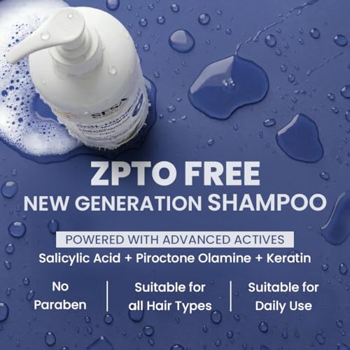 Image of Sesa Anti Dandruff Shampoo - 300ml | ZPTO Free Formula | Piroctone Olamine, Tea Tree & Rosemary Oil | Upto 100% dandruff reduction | Prevents Itching & Irritation | Safe for Daily Use | Unisex