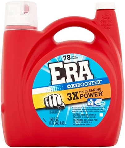 Era 3X Oxibooster High Efficiency Liquid Laundry Detergent 78 Load, 150 Ounce