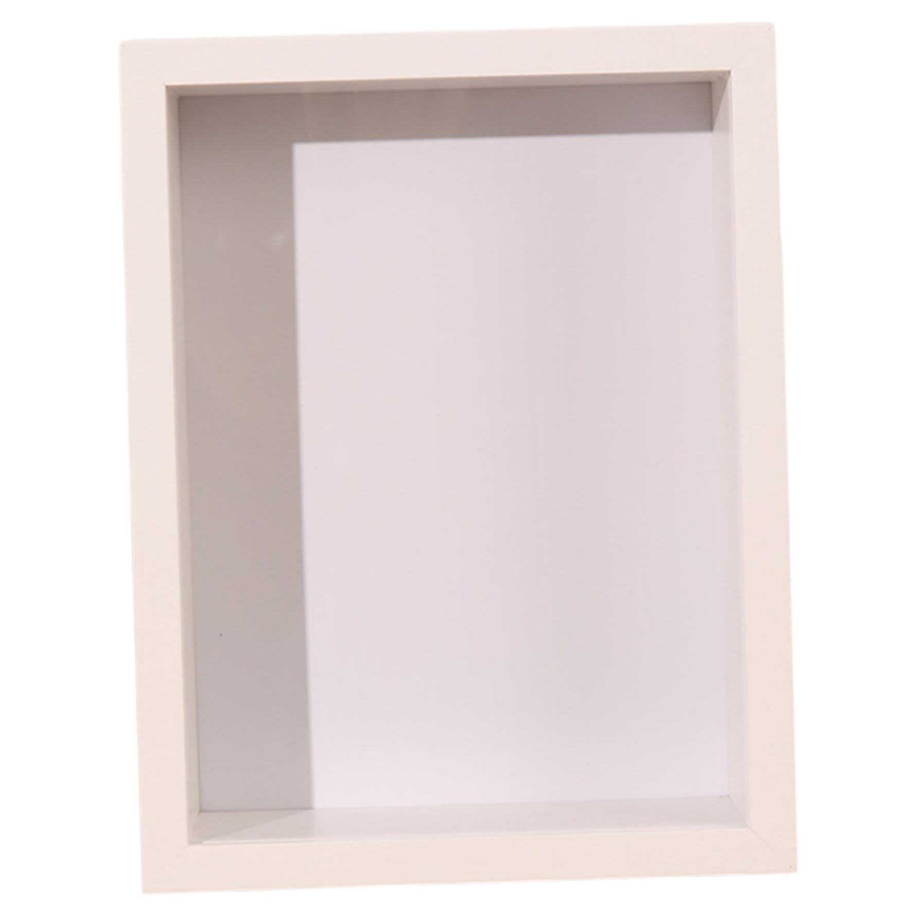 Faroby Shadow Box Frame 4x6-3D Hollow Small Frame for Dried Flowers, Pictures, Dustproof & Moistureproof, Display Case (White)