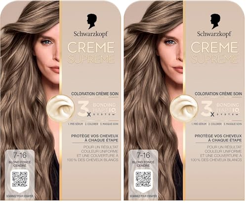 Creme Supreme - Schwarzkopf - Coloration Permanente- Resultat Couleur Uniforme - Coloration Creme...