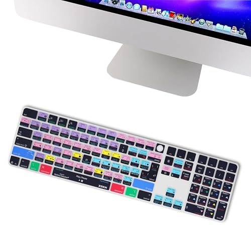 Funda Davinci Resolve para teclado iMac M4 2024 con Touch ID y teclado numérico 6