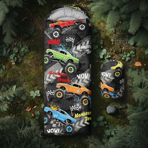 Image of QOOMO Axolotl Cute Camping Sleeping Bags,3 Season Warm & Cool Weather,Lightweight,Waterproof Sleeping Bags for Adults & Kids,Traveling,and Outdoors