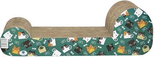 Arranhador e Cama Pet Star Papelão para Gatos Japão (Azul)