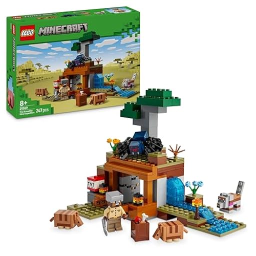 LEGO Minecraft La Expedición a la Mina del Armadillo - Juguete Interactivo con Figuras de Araña y Lobo - Función Dinamita - Regalo Gamer para Niños y Niñas de 8+ Años 21269 | Ya disponible en tu tienda friki favorita! En mundofriki.es!