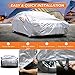 Audew 6 Layers Car Cover Waterproof All Weather Breathable UV Protection Snowproof Dustproof Universal Fit Full Car Covers for Sedan, SUV L(175’’-190’’)