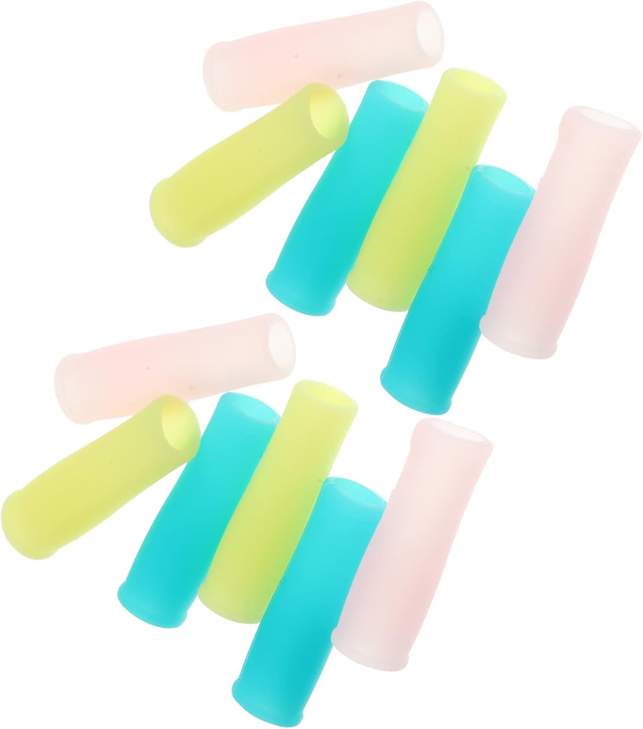 48pcs Cuticle Scissor Handle Covers Silicone Nail Cutter Protective Sleeves for Manicure Lightweight Design for Travel and