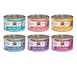 Weruva Classic Cat Patés! Grain-Free Natural Wet Pate Canned Cat Food Variety Sampler Pack (3 oz, Pack of 24 cans)