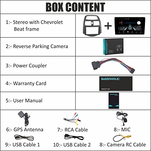 Image of 9 Inches Advanced Car Radio Receiver Android System with Wired Car Pplaqy 2GB /32GB RAM & ROM, Gorilla Glass /Full HD Display /WiFi /GPS /Steering Wheel Connectivity and HD Parking Camera