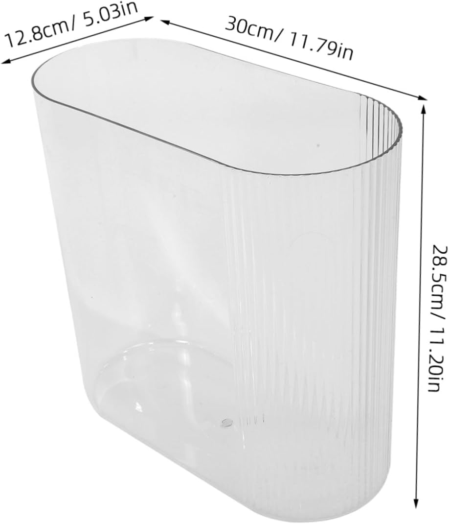 POPETPOP Small Plastic Fish Tank Goldfish Bowl Modern Design Ideal for Desktop Office Home Decor