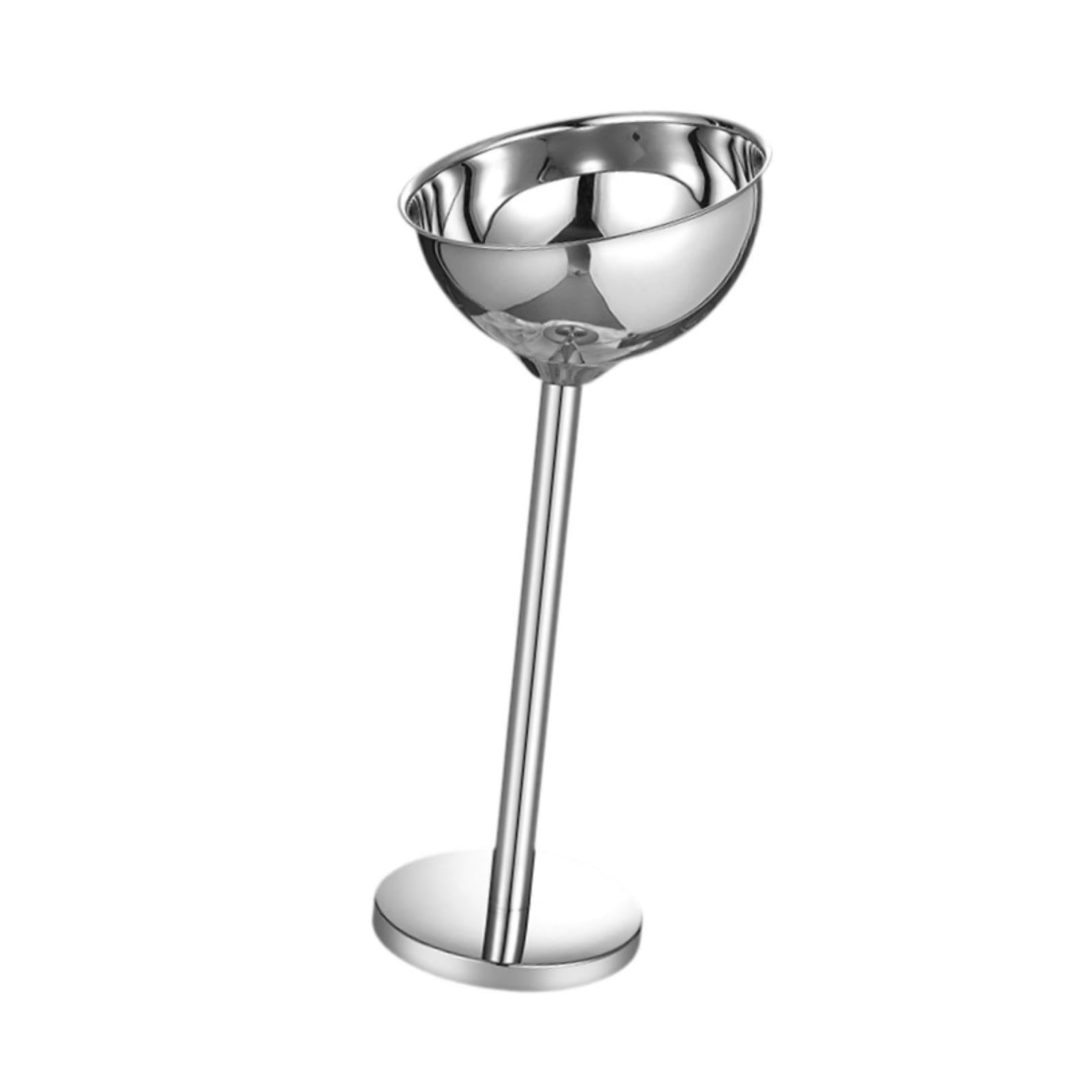 Cubitera de Acero Inoxidable para Champán con Soporte. Cubitera Alta para Champán para Mantener Las Bebidas Frías. Ideal para Fiestas, Karaokes, argén, tal como se describe