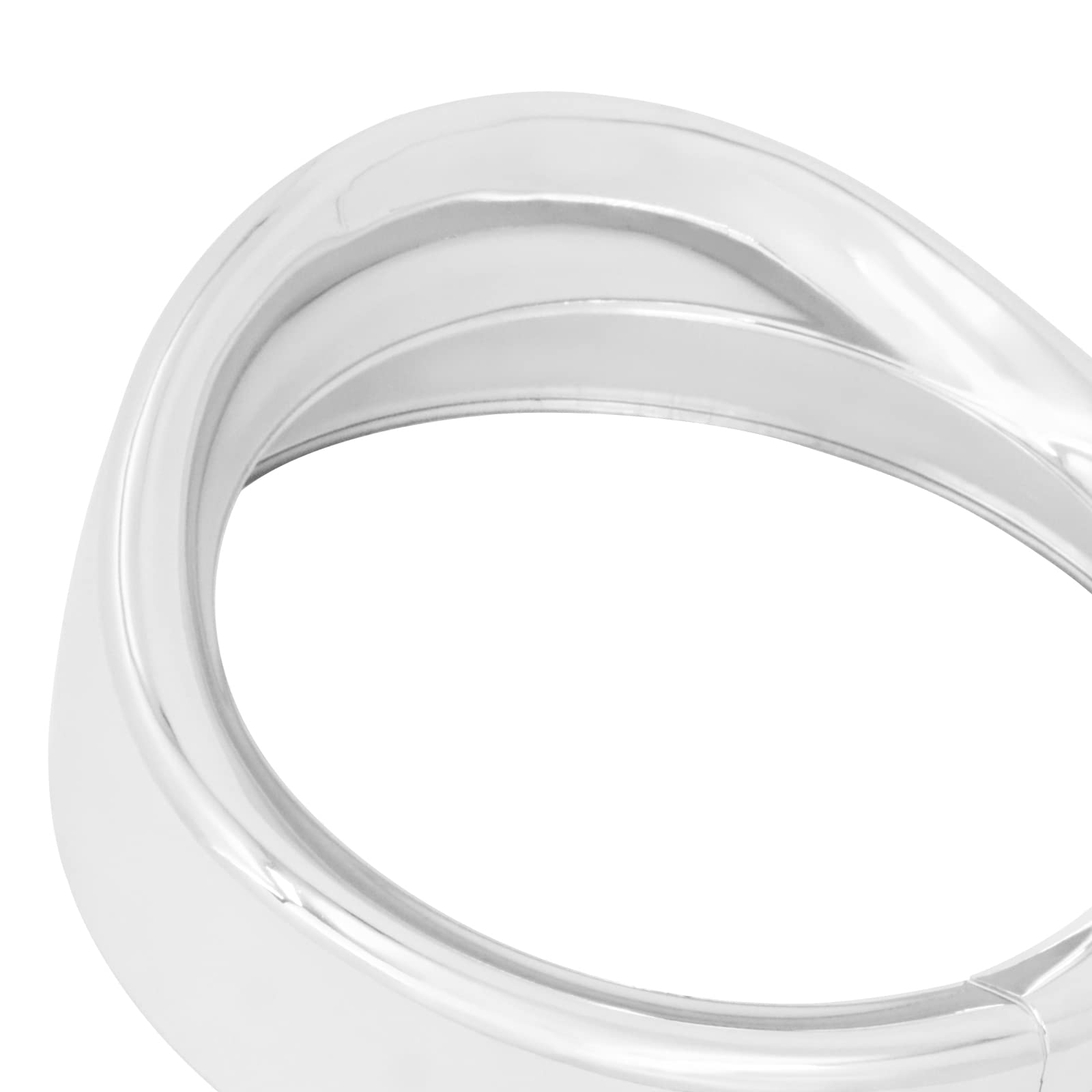 Motorrad 17,8 cm Scheinwerfer-Zierring 11,4 cm Nebelscheinwerfer-Zierring-Set Visier-Stil passend für Harley Touring Road King Street Glide Electra Glide Chrom