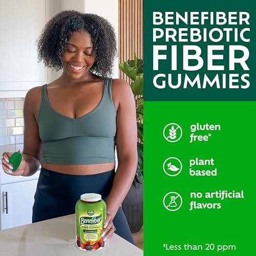 Image of Benefiber Prebiotic Fiber Supplement Gummies, Citrus Berry Splash, 126 Ct | Plant-based Prebiotic Fiber, Supports Gut Health by Nourishing Good Gut Bacteria, GLP-1 Support for Digestive Health