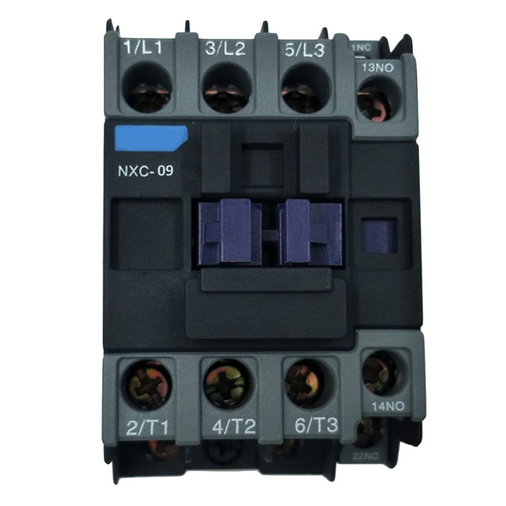 TSKTECH 3 POLE CONTACTOR WITH AUX CONTACTS 1NC & 1NO FOR ON/OFF CONTROL OF LOADS (9AMP)