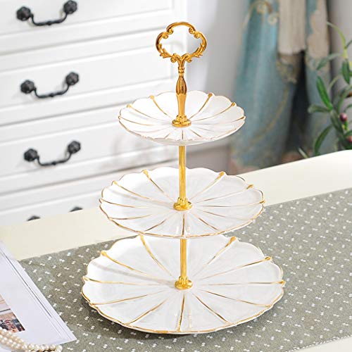 Présentoir dessert et plaque snack double usage pour table de salon