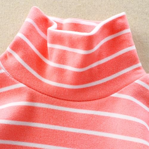 Toddler Boys Girls Turtleneck Long Sleeve Sweatshirt Teens Comfortable Striped Cotton T-Shirts Warm Fall Winter Hoodies4