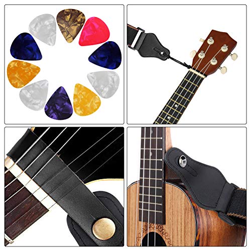 Dreamtop Kit de 16 accessoires pour guitare électrique et acoustique ou basse avec sangle réglable en coton et bouton… - Les Beatles, Paul McCartney, John Lennon, RIngo Starr, George Harrison Dreamtop Kit de 16 accessoires pour guitare électrique et acoustique ou basse avec sangle réglable en coton et bouton… – Image 6