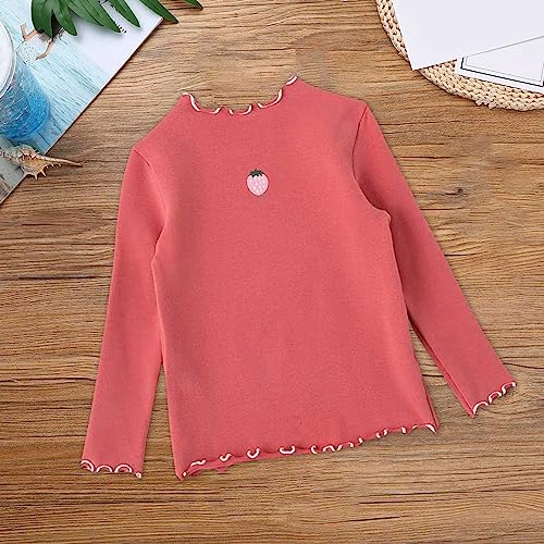 Betadog Girls Turtleneck Sweater Kids Casual Long Sleeve Slim Fit Pullover Tops Girls Long Sleeve Turtleneck Tee3