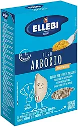 ELLEBI Riso Arborio Premium, Arroz Italiano para Risoto, Grão Longo e Grosso, 1kg, Importado da Itália