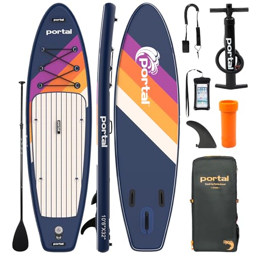 Portal Stand Up Paddle Board, 320cm Aufblasbare Paddle Boards mit SUP Zubehör Inklusive...
