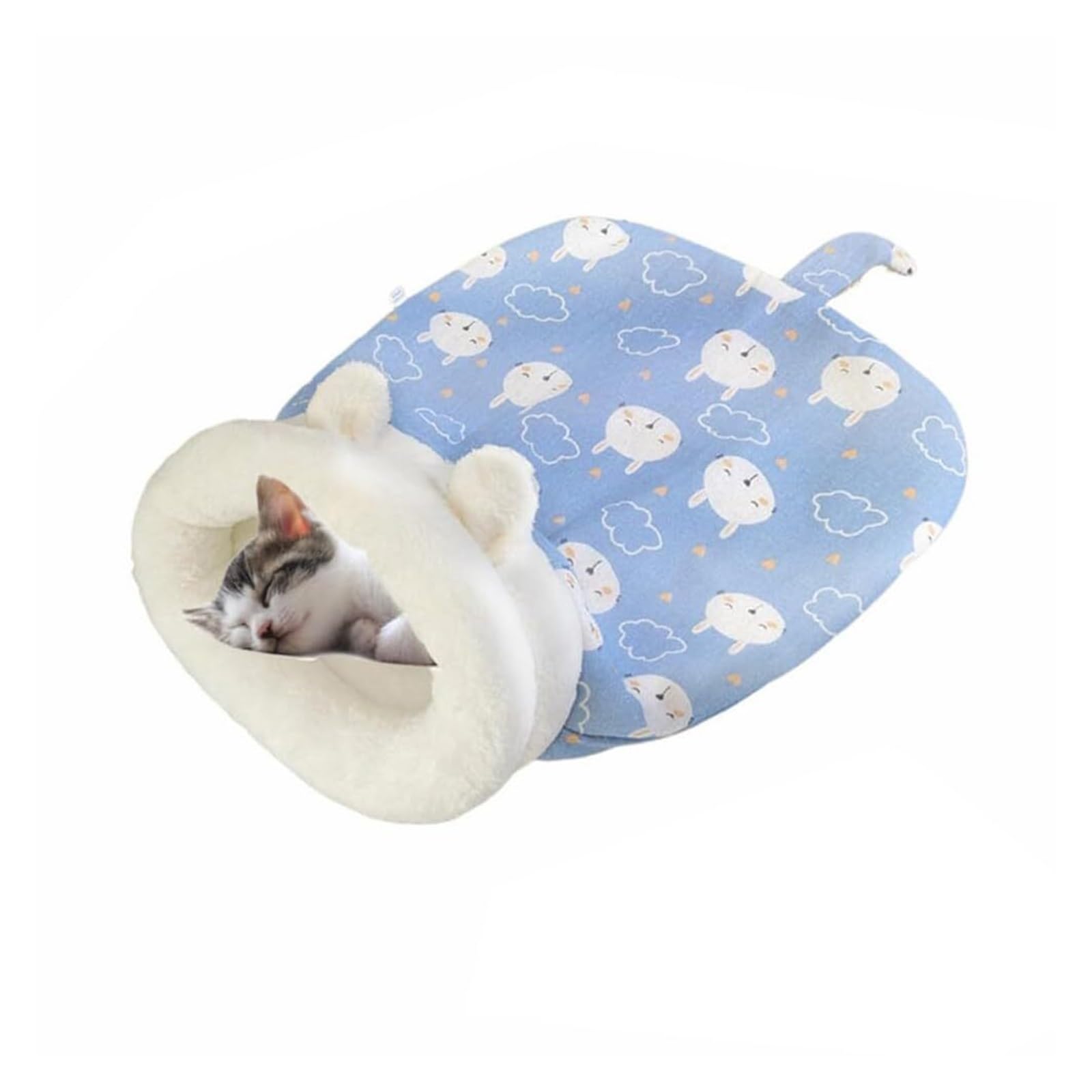 Sac de couchage auto-chauffant pour chat au coton PP doux