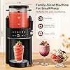 Slushie Machine, Ice Cream Maker, Slushy Machine for Home and Families, No ice needed with Rapid Chill & Temperature Control, Multi-function for Margarita, Frappe, Easy to Clean, Black