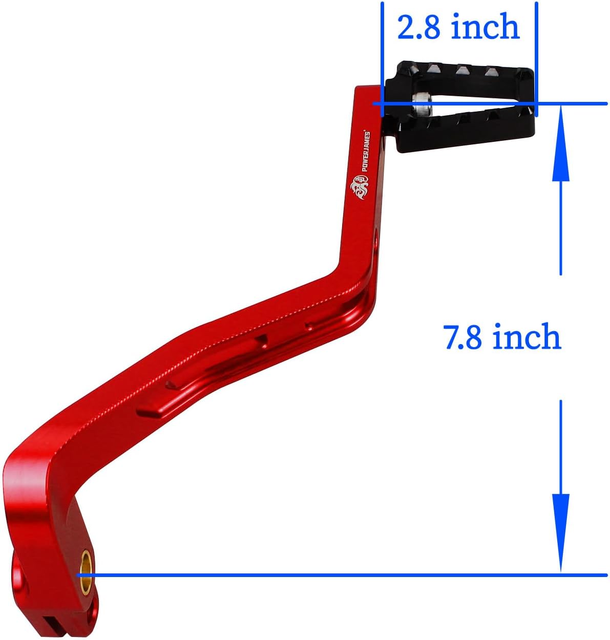 POWER JAMES Brake Foot Control, Brake Shift Lever Shiftpeg, Compatible with Harley Davidson 2009-2017 Dyna FLD, FXD, FXDB, FXDF, FXDLS, (Red)