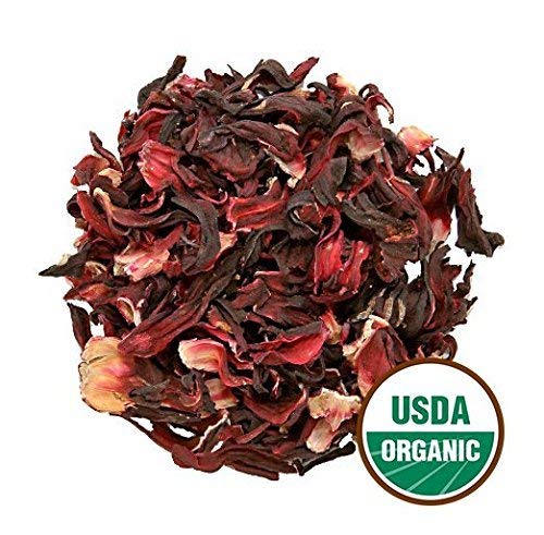 Dualspices Hibiscus Flowers WHOLE PETALS - 100% CERTIFIED Organic Hibiscus Flowers Tea 1