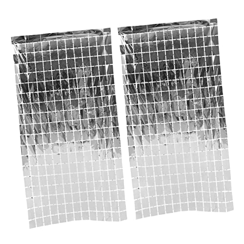 Barras de Cortina Salon Plateadas Marca Tofficu