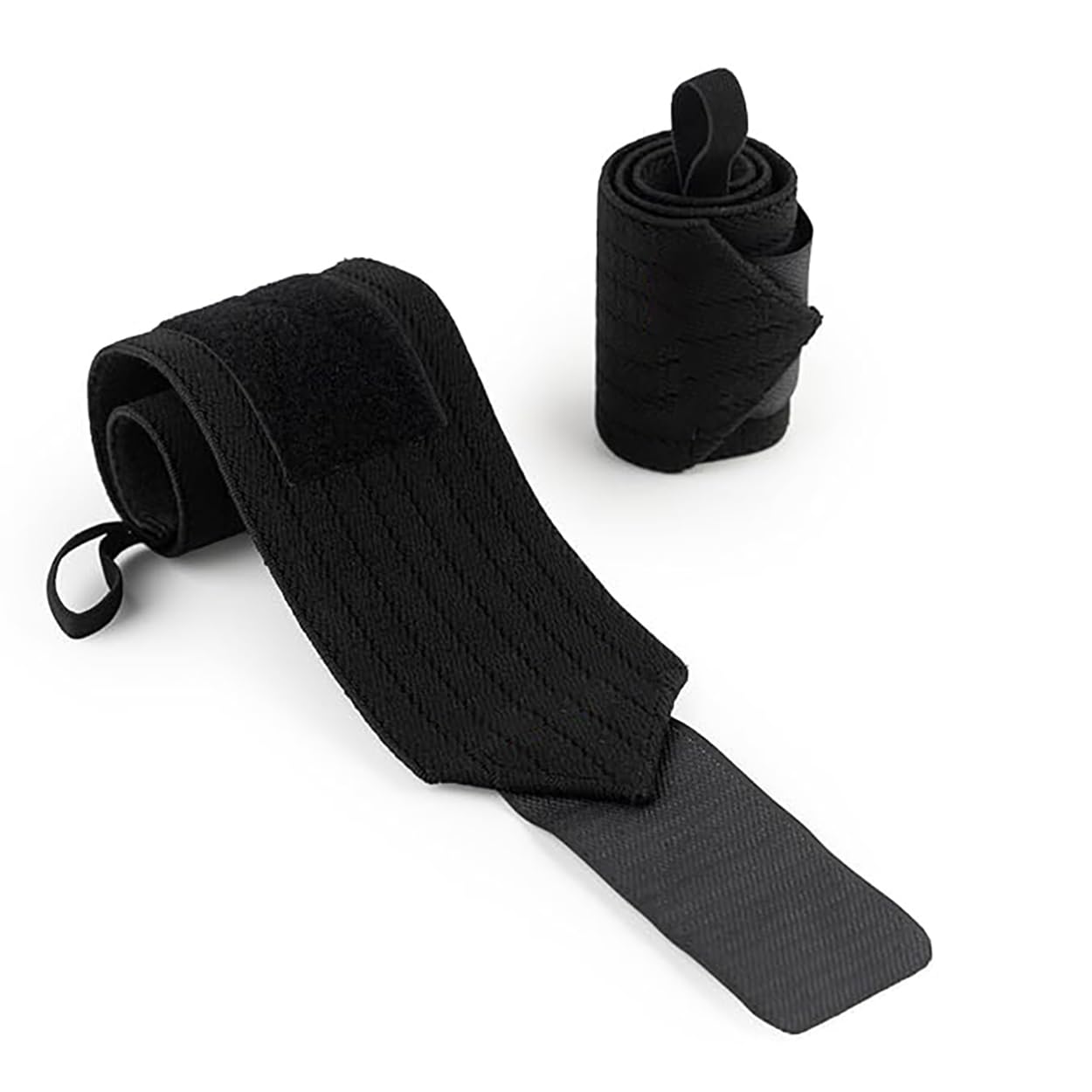 Wrist Supporter for Gym Wrist Band for Men Gym & Women with Thumb Loop Straps Accessories for Men Hand Grip & Support Straps for Weightlifting Nylon (Black, One Size)-picture-14