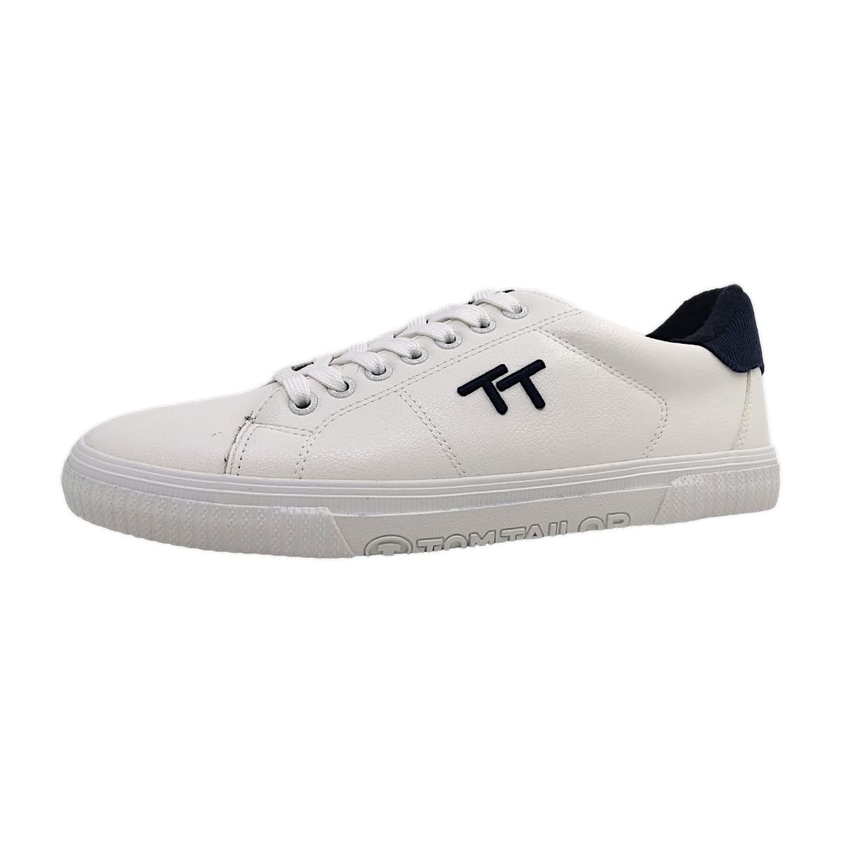 TOM TAILOR Men's 7480040005 Trainers, White, 41 EU, White, 7 UK