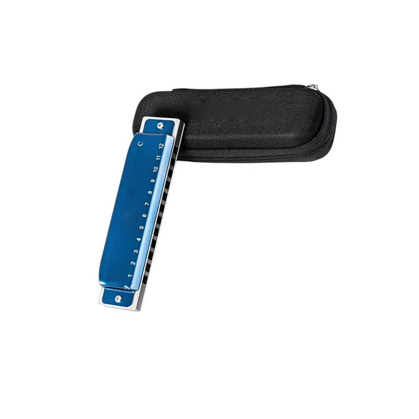 Armonica Blues Armonica Blues Professionale A 12 Fori | Armonica Blues professionale a 12 fori con pettine in alluminio - Adatta per principianti adulti