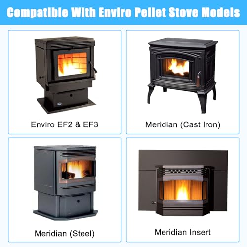 Adviace 50- 474 Burn Pot Liner für Enviro EF3 & EF2 & Meridian & Windsor, VistaFlame VF100 & VF 100, Regency GF55 & GFI55 Pelletöfen, Teile für Enviro EF2 Pelletofen-2