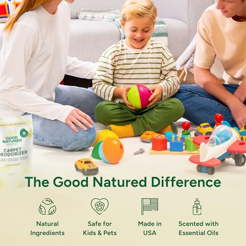Image of Good Natured Brand | Carpet Deodorizer & Freshener Powder | 31 oz Pet Odor Eliminator for Strong Odor & Pet Urine | Fresh Natural Vanilla Cream Scent | Safe for Homes with Pets