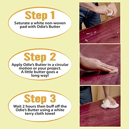 Odie's Wood Butter In A 9 Ounce Glass Jar For Finishing Top Coats And Added Layer Of Surface Protection #TOP1